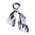Kaia Oblong Scarf - Black/White Abstract - Final Sale